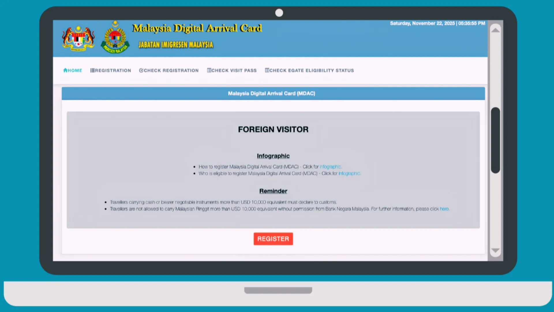 Hướng dẫn điền phiếu nhập cảnh Malaysia (MDAC) online